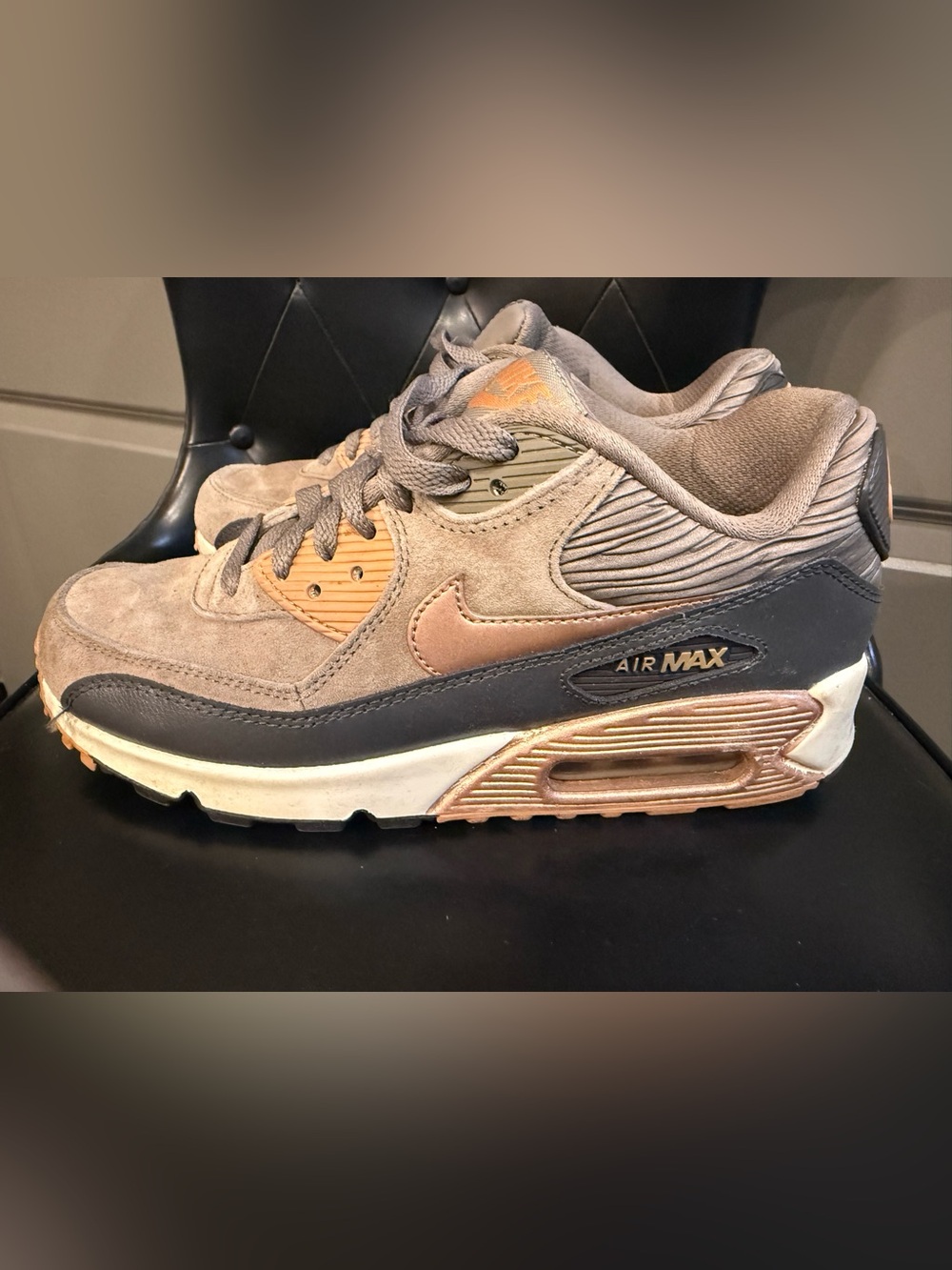 Nike Women’s Air Max Sneakers - Taupe, Bronze, Black
